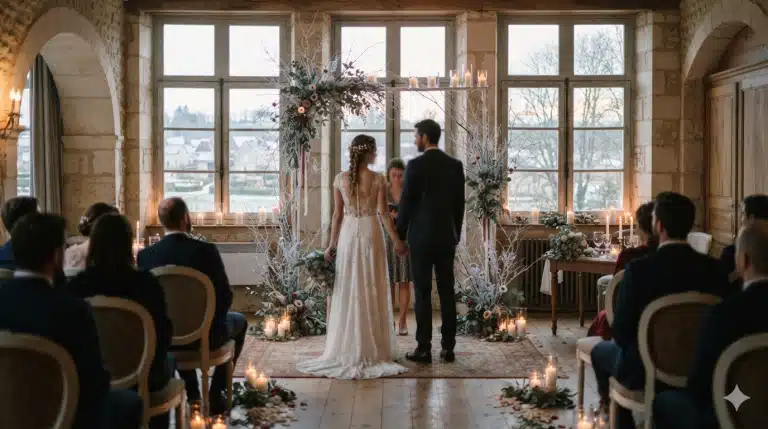 image du mariage en janvier